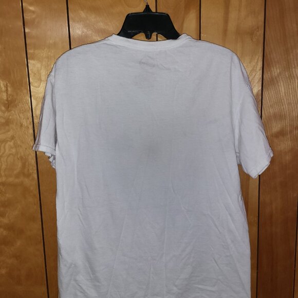 MUSHROOMS Shirt LARGE Short Sleeve See The Good In All Things Graphics White D1 - Picture 5 of 5